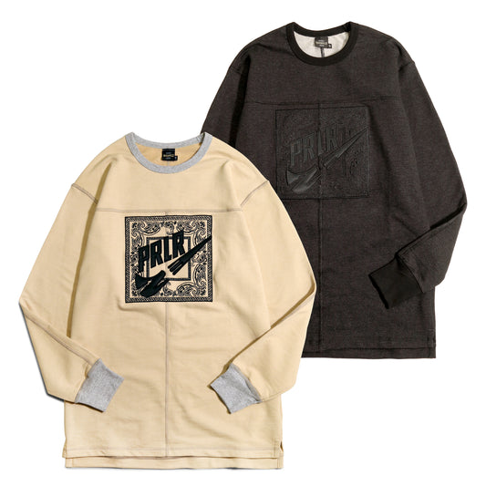 Parlor 23 "PRLR Swoosh Bandana" Longsleeve French Terry Sweatshirt