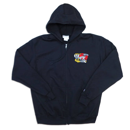Parlor 23 X Champion "Skeleton Get That Money" Zip Hoodie