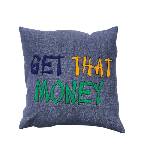 Parlor 23 "Get That Money Chenille" (Navy) Pillow