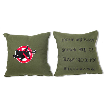 Parlor 23 Chenille "Keep Quiet" Throw Pillow