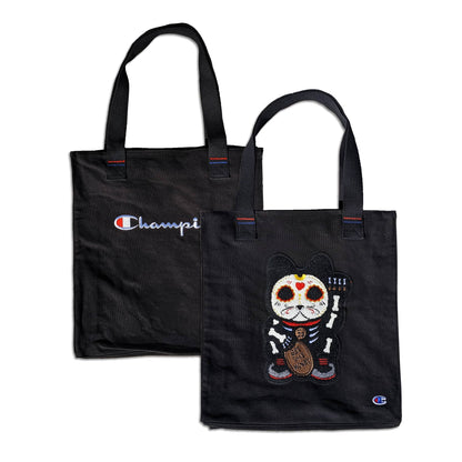 Parlor 23 X Champion "Skeleton Get That Money" Tote Bag