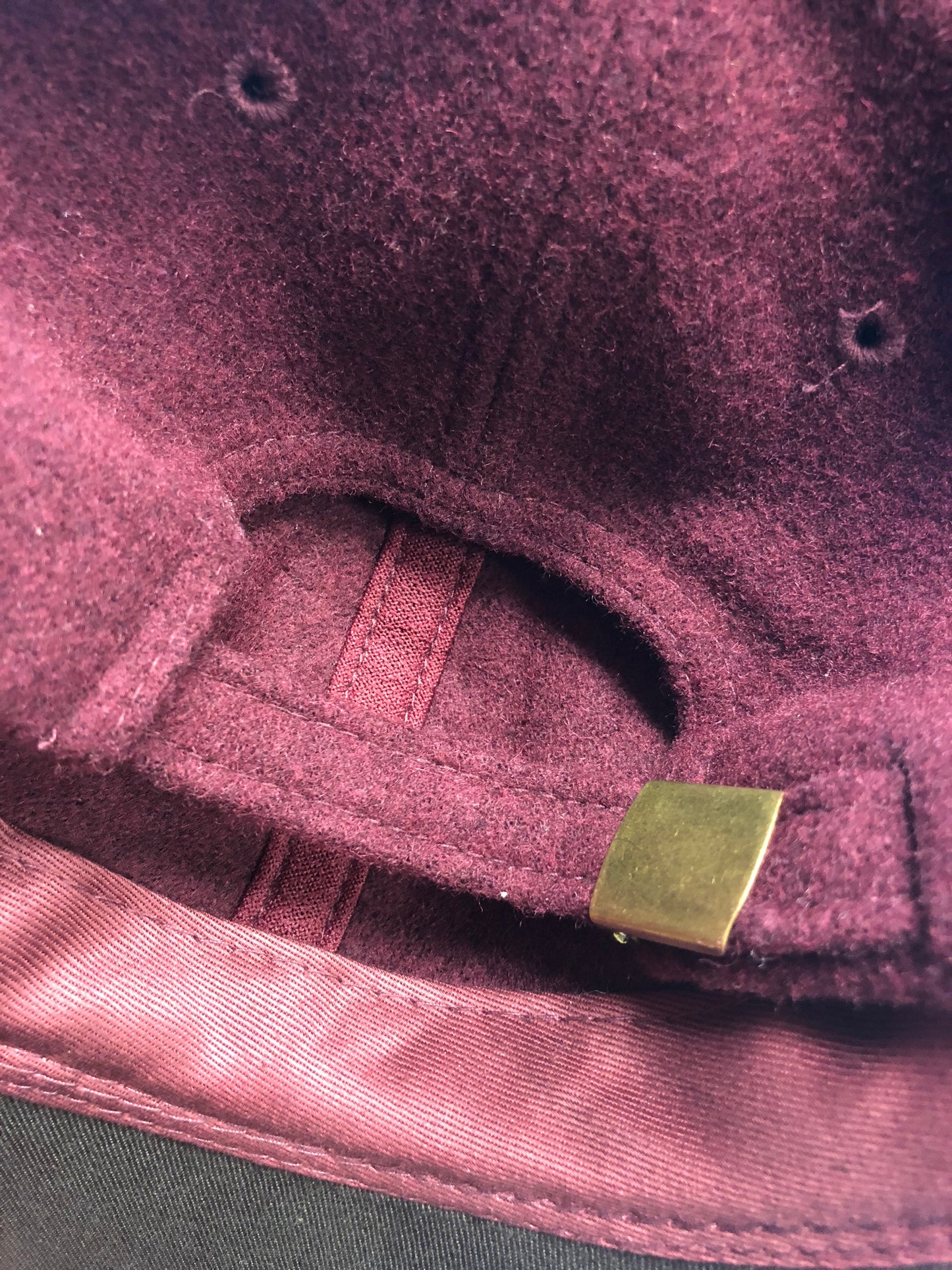 Parlor 23 "Krueger" (Burgundy Wool/Leather) Strapback