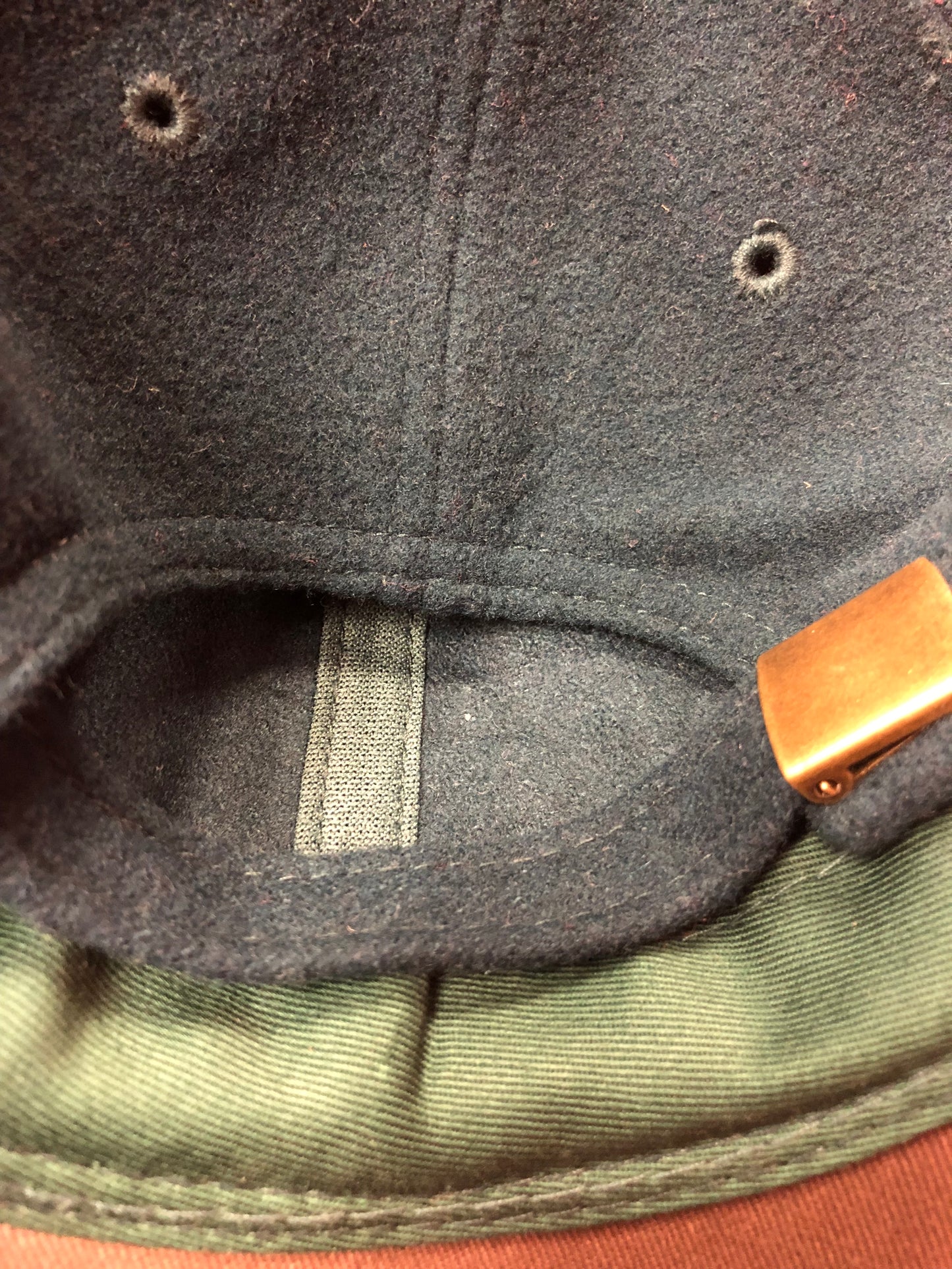 Parlor 23 "Krueger" (Forest Green Wool/Leather) Strapback