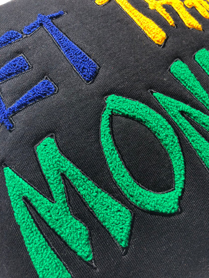 Parlor 23 "Get That Money Chenille" (Black) Pillow