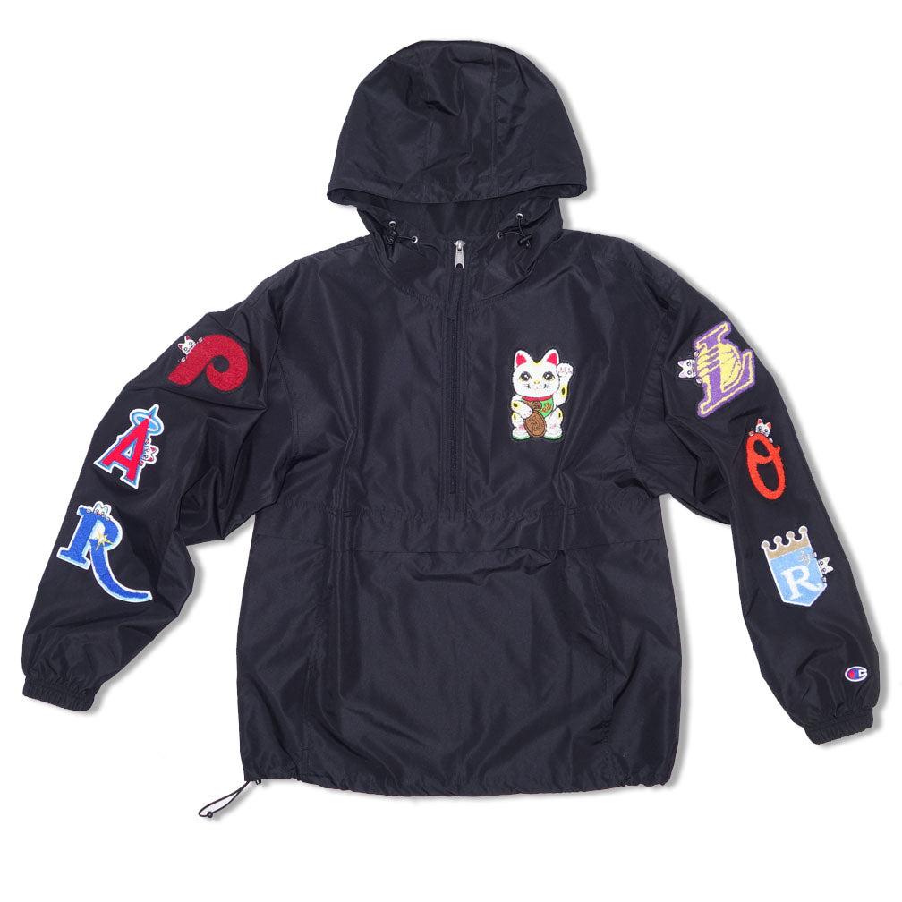 Parlor 23 X Champion Chenille "Baseketball" Packable Anorak Jacket