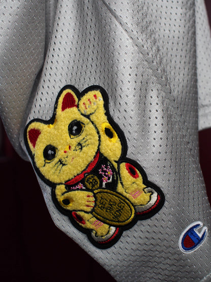 Parlor 23 x Champion Chenille "Patina Moneycat" Mesh Shorts