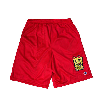 Parlor 23 x Champion Chenille "Patina Moneycat" Mesh Shorts