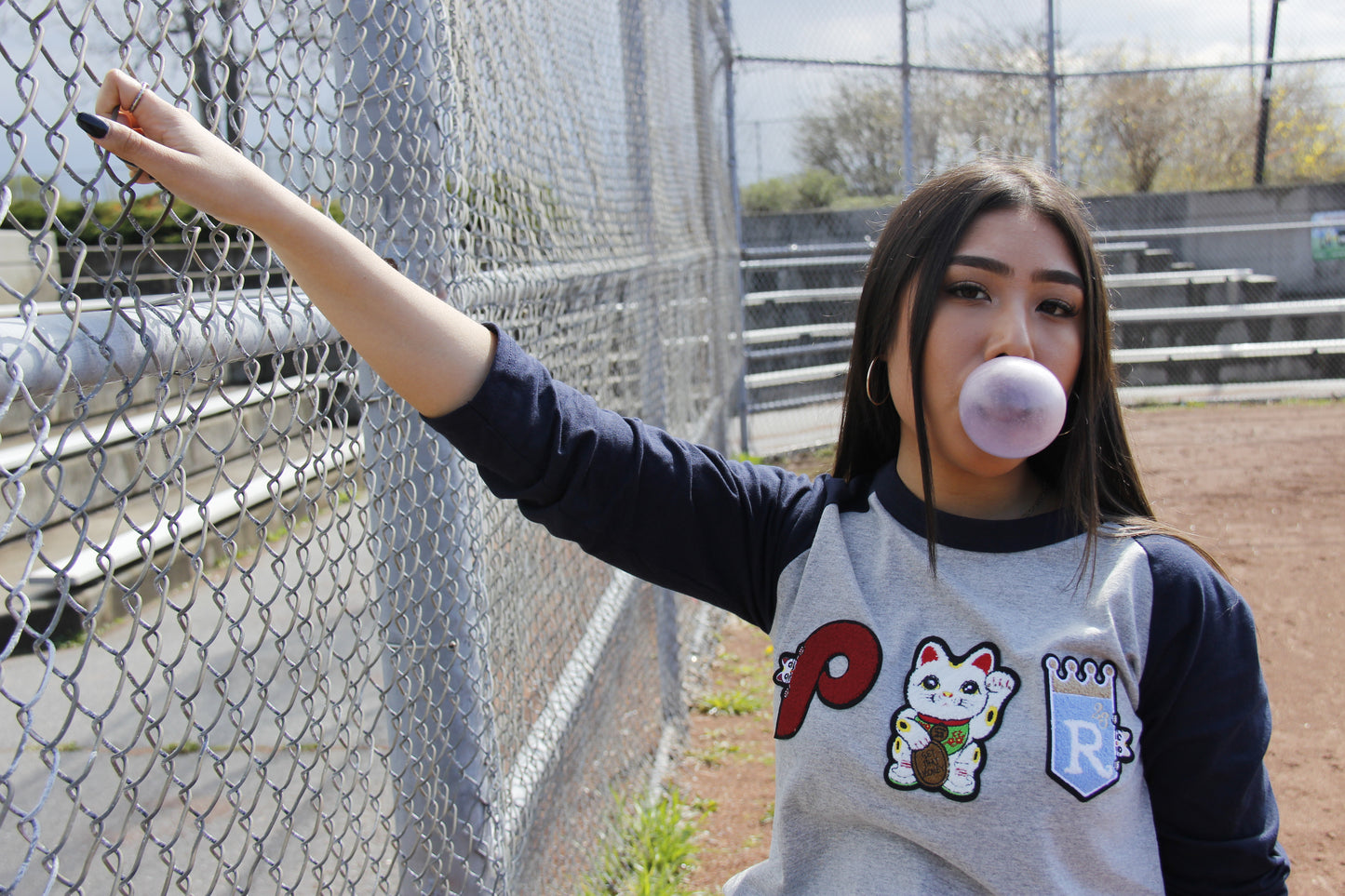 Parlor 23 X Champion Chenille "Baseketball" Baseball 3/4 Tee