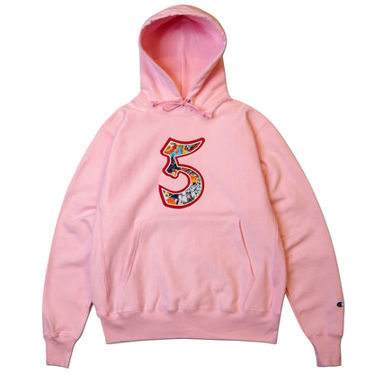 Parlor 23 X Champion RW  "5 Year Menu" Embroidered Hoodie