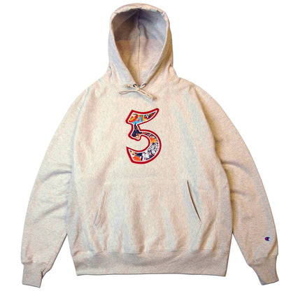Parlor 23 X Champion RW  "5 Year Menu" Embroidered Hoodie