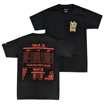 Parlor 23 X Champion "5 Year Menu" T-Shirt