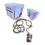 Parlor 23 "Get That Money" Pendant & Rosary Rope Link Chain