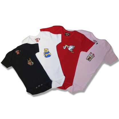 Parlor 23 Patched Infant "4 Pack" Onesies