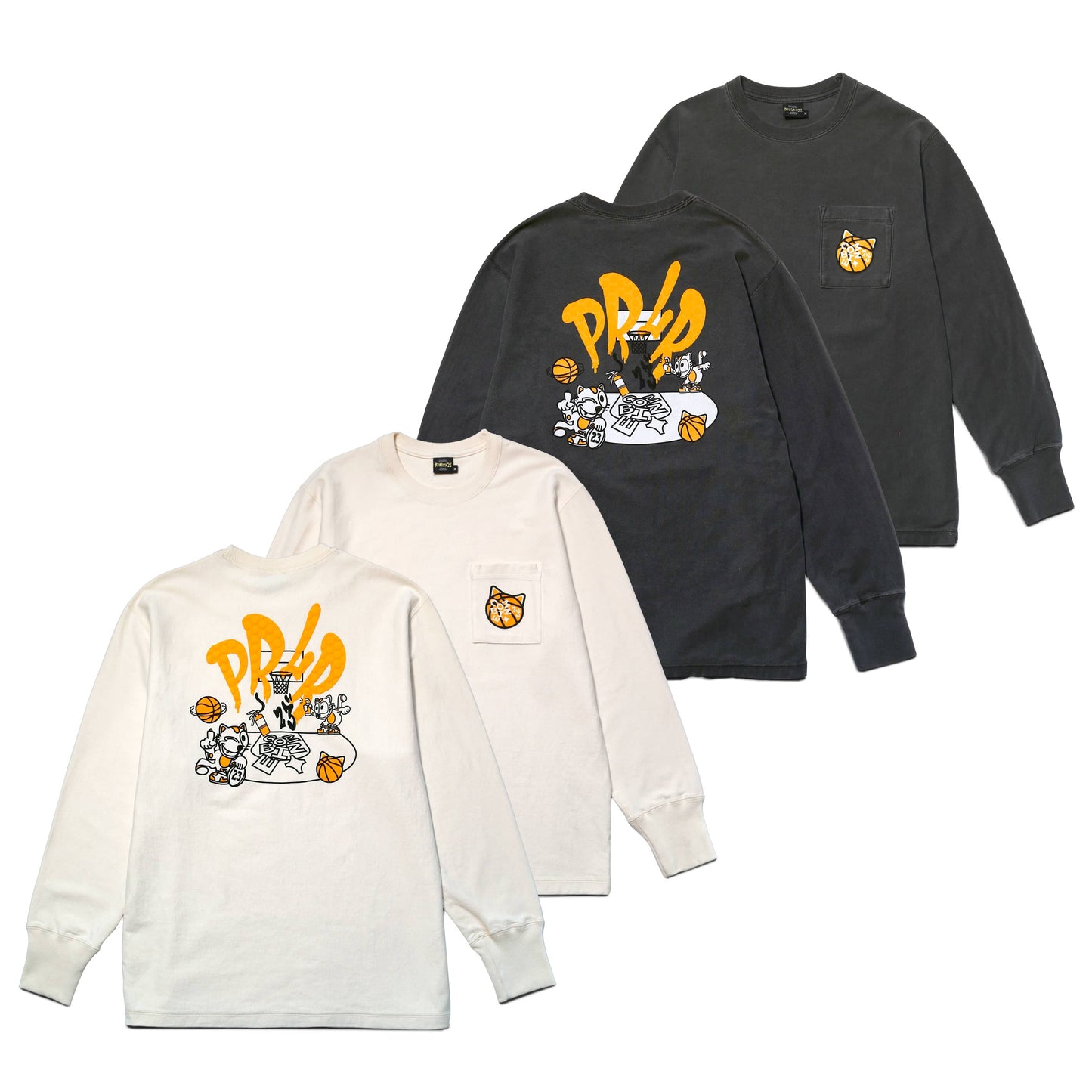 Parlor 23 x Combine "Shoot Out" Made in Canada Pocket L/S T-Shirt