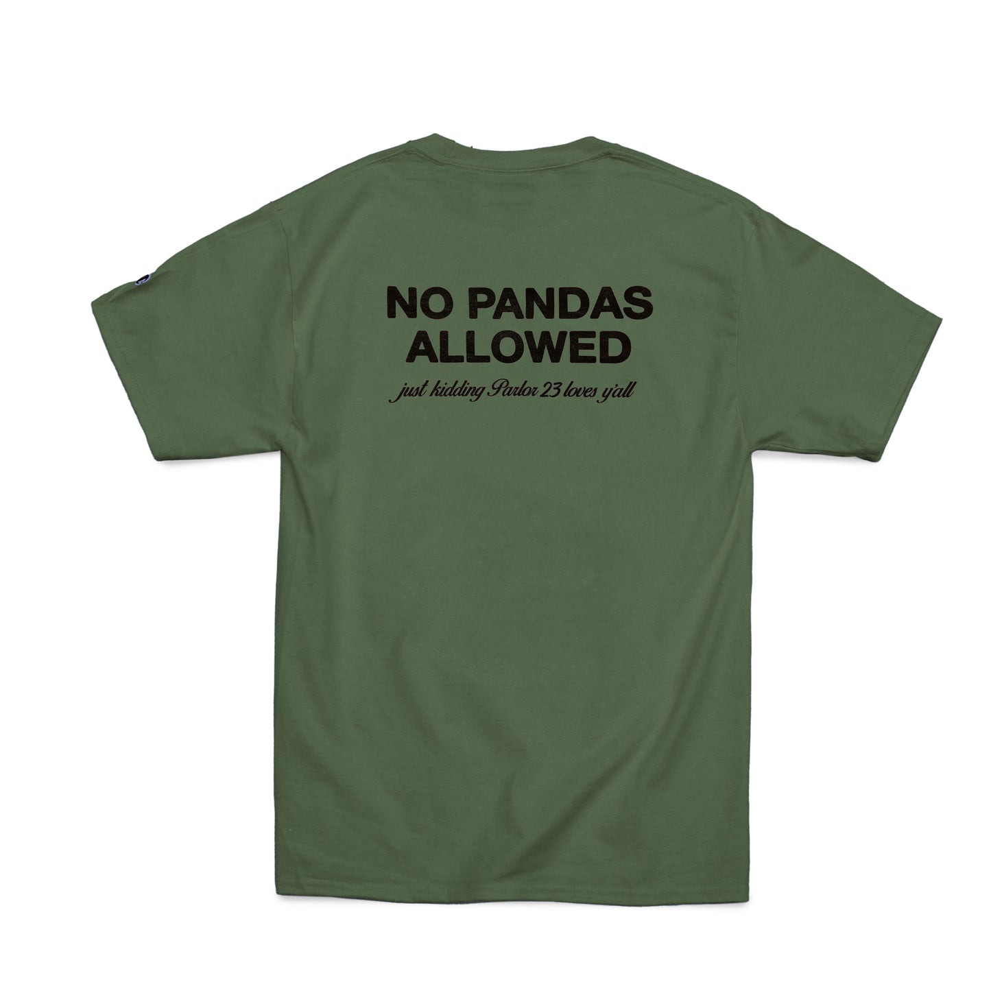 Parlor 23 x Champion "No Pandas Allowed" T-Shirt