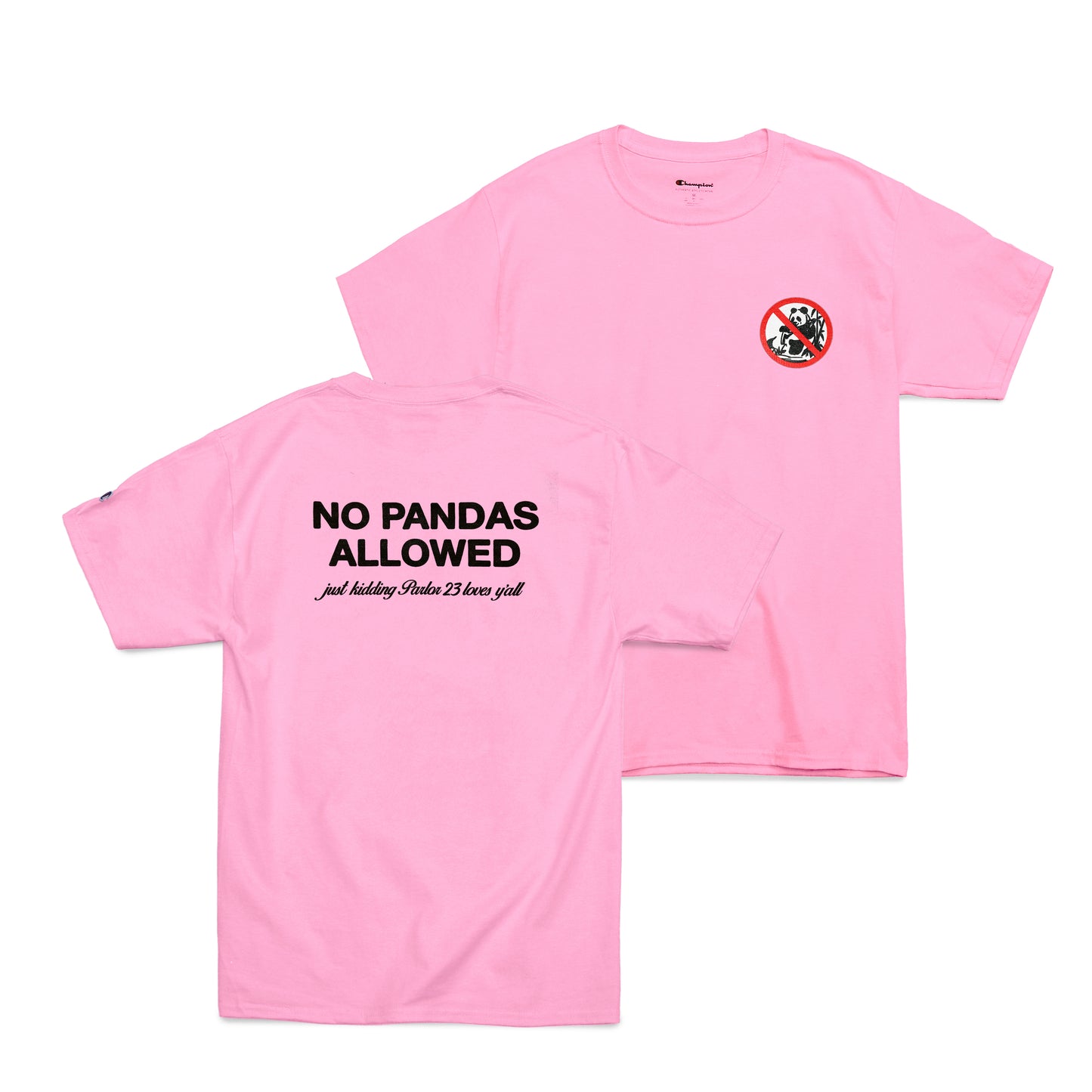 Parlor 23 x Champion "No Pandas Allowed" T-Shirt
