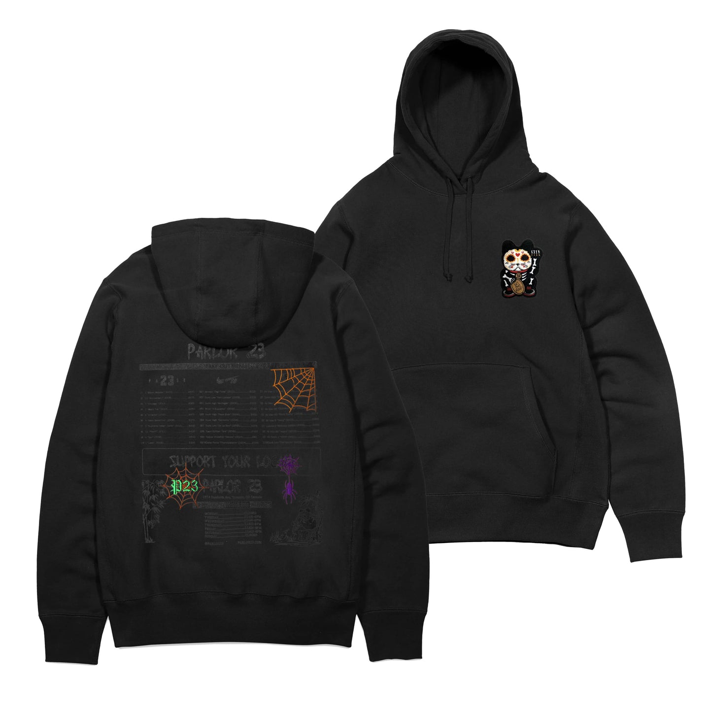 Parlor 23 "Spooky Menu" Made In Canada Hoodie