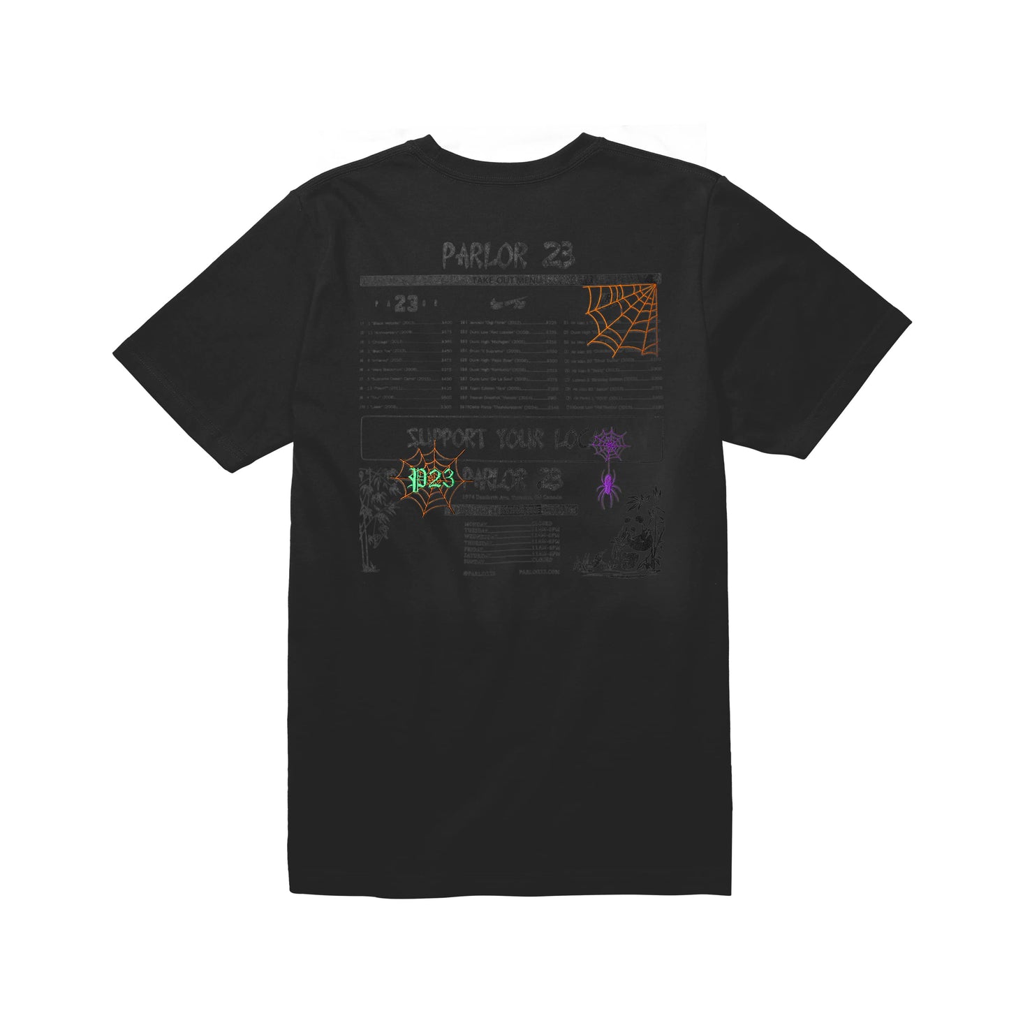"Spooky Menu" Made In Canada Heavyweight T-Shirt