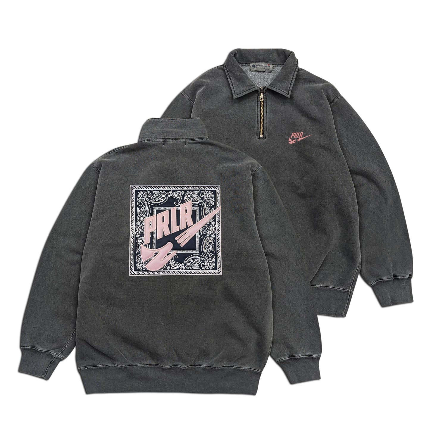 Parlor 23 "PRLR Swoosh Bandana" x Redwood Classics 1/4 Zip Sweater