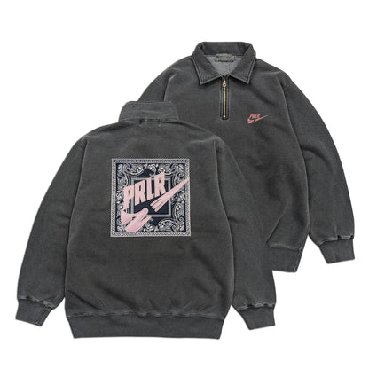 Parlor 23 "PRLR Swoosh Bandana" x Redwood Classics 1/4 Zip Sweater