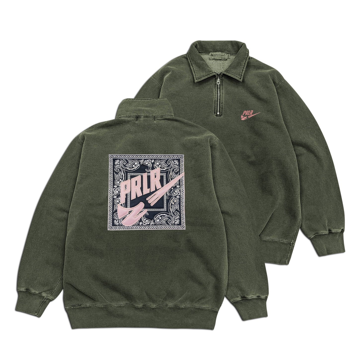 Parlor 23 "PRLR Swoosh Bandana" x Redwood Classics 1/4 Zip Sweater