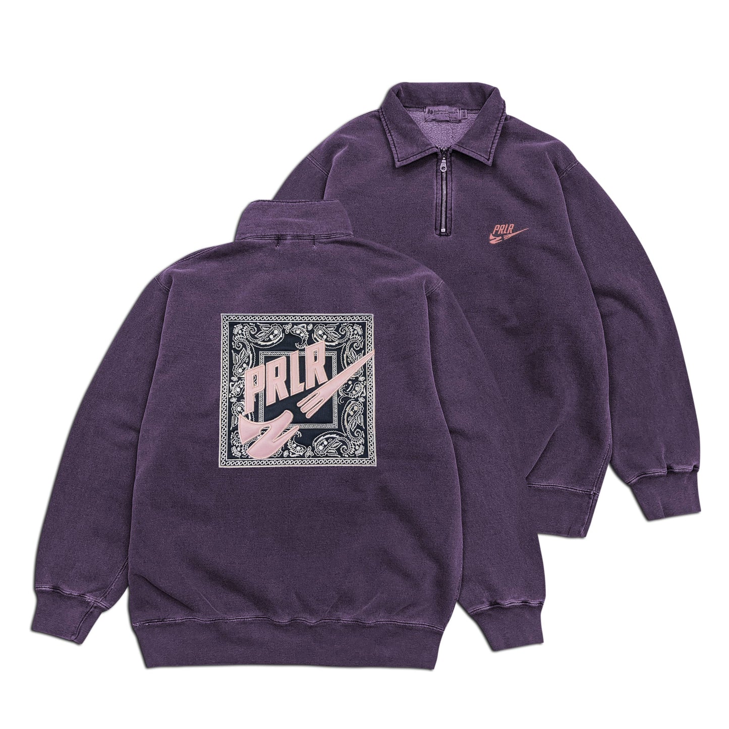 Parlor 23 "PRLR Swoosh Bandana" x Redwood Classics 1/4 Zip Sweater