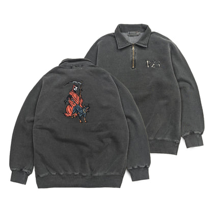 Parlor 23 "Krueger Reaper" x Redwood Classics 1/4 Zip Sweater