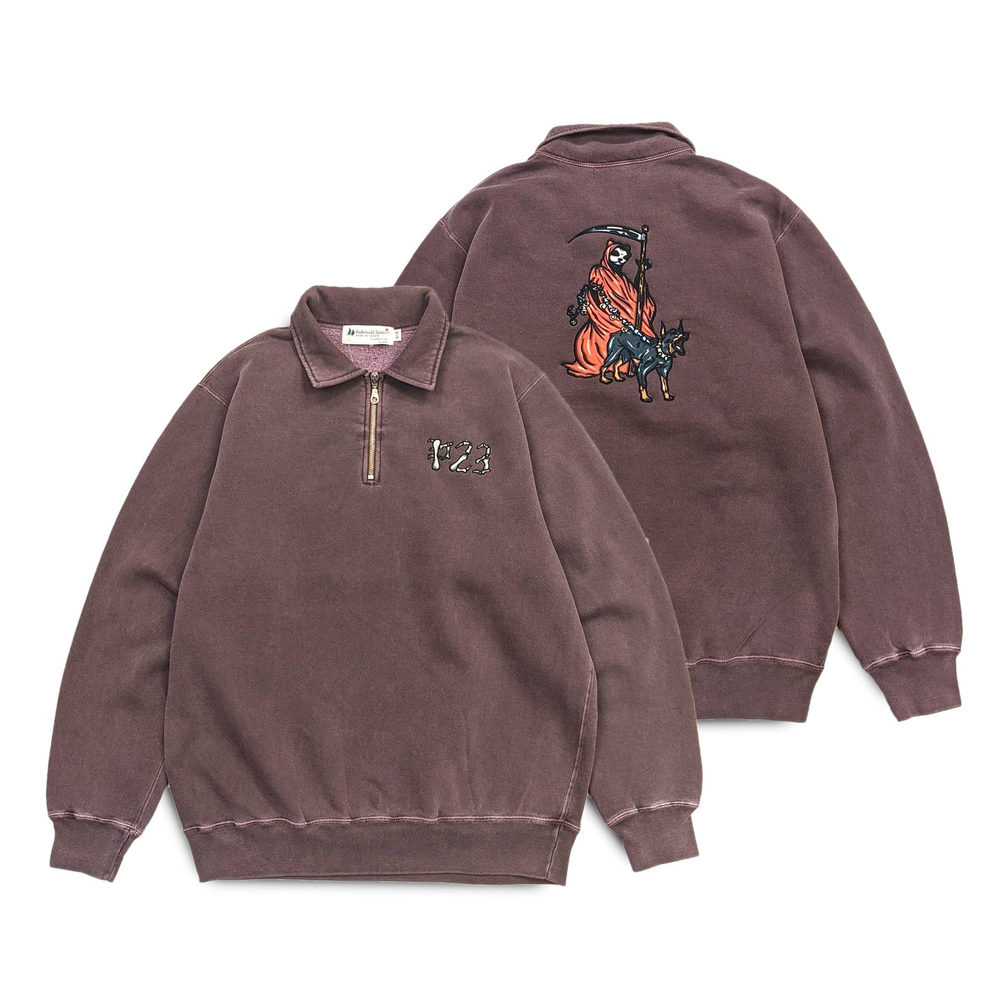 Parlor 23 "Krueger Reaper" x Redwood Classics 1/4 Zip Sweater