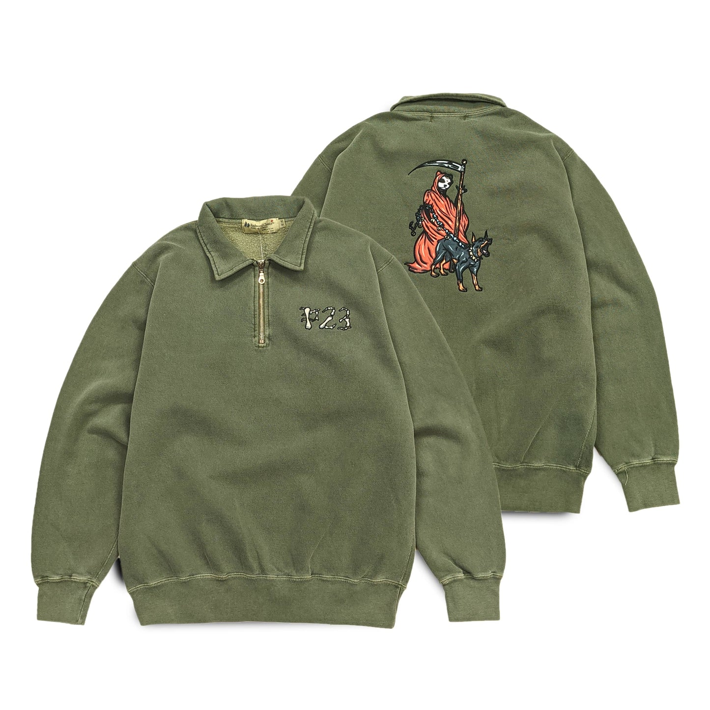 Parlor 23 "Krueger Reaper" x Redwood Classics 1/4 Zip Sweater