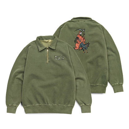 Parlor 23 "Krueger Reaper" x Redwood Classics 1/4 Zip Sweater