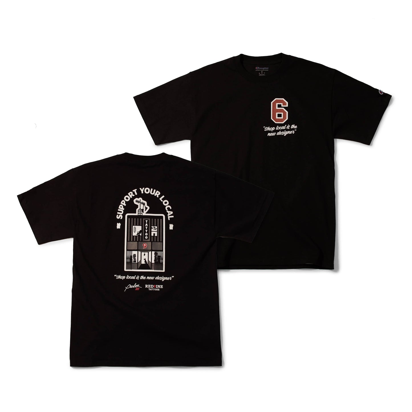Parlor 23 X Champion "Support Your Local" T-Shirt