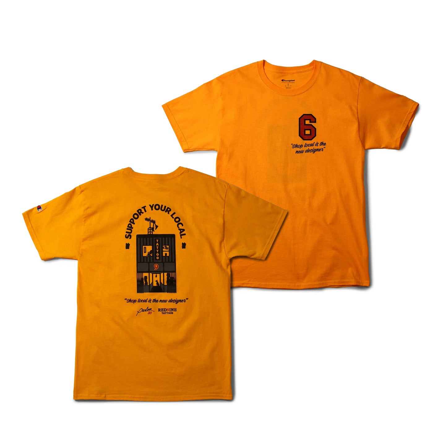 Parlor 23 X Champion "Support Your Local" T-Shirt