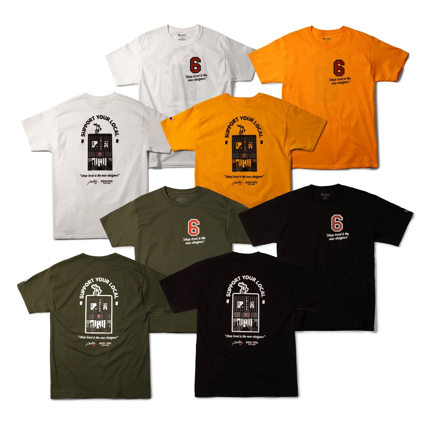 Parlor 23 X Champion "Support Your Local" T-Shirt
