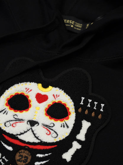 Parlor 23 "Chenille Skeleton Cat" X Redwood Classics Hoodie