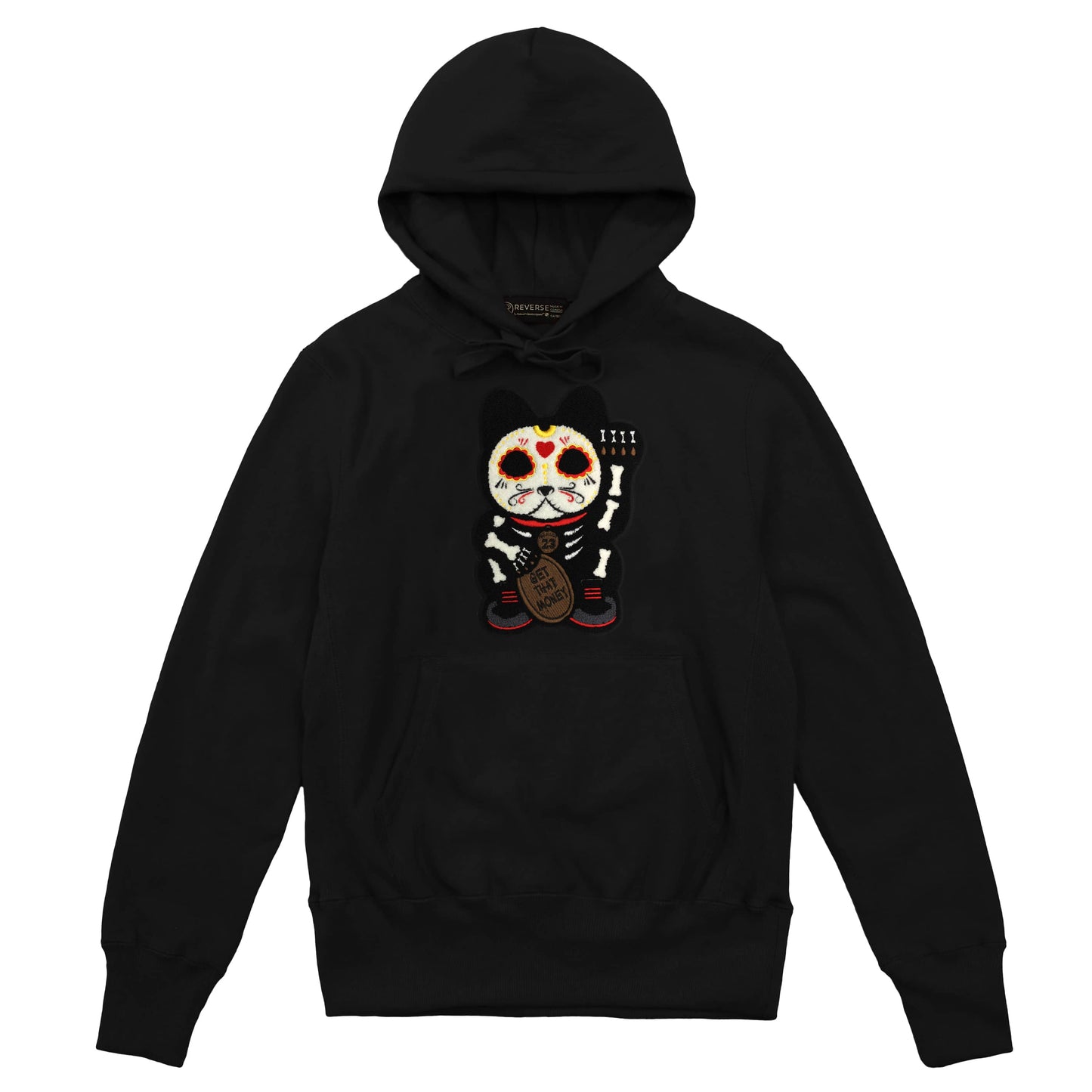 Parlor 23 "Chenille Skeleton Cat" X Redwood Classics Hoodie