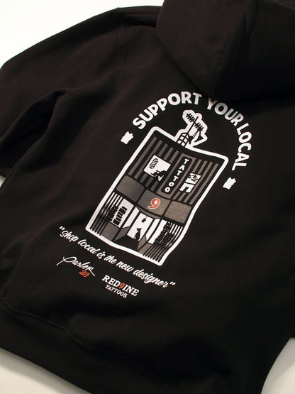 Parlor 23 X Champion "Support Your Local" Hoodie