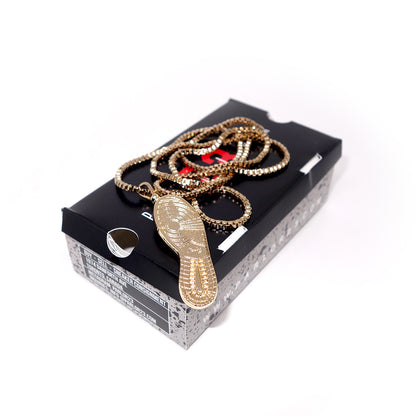 Parlor 23 "Sole" Pendant & Micro Book Link Chain