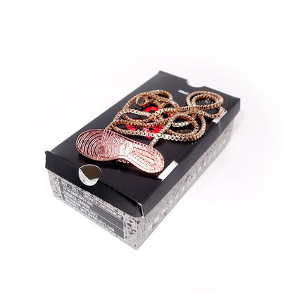 Parlor 23 "Sole" Pendant & Micro Book Link Chain