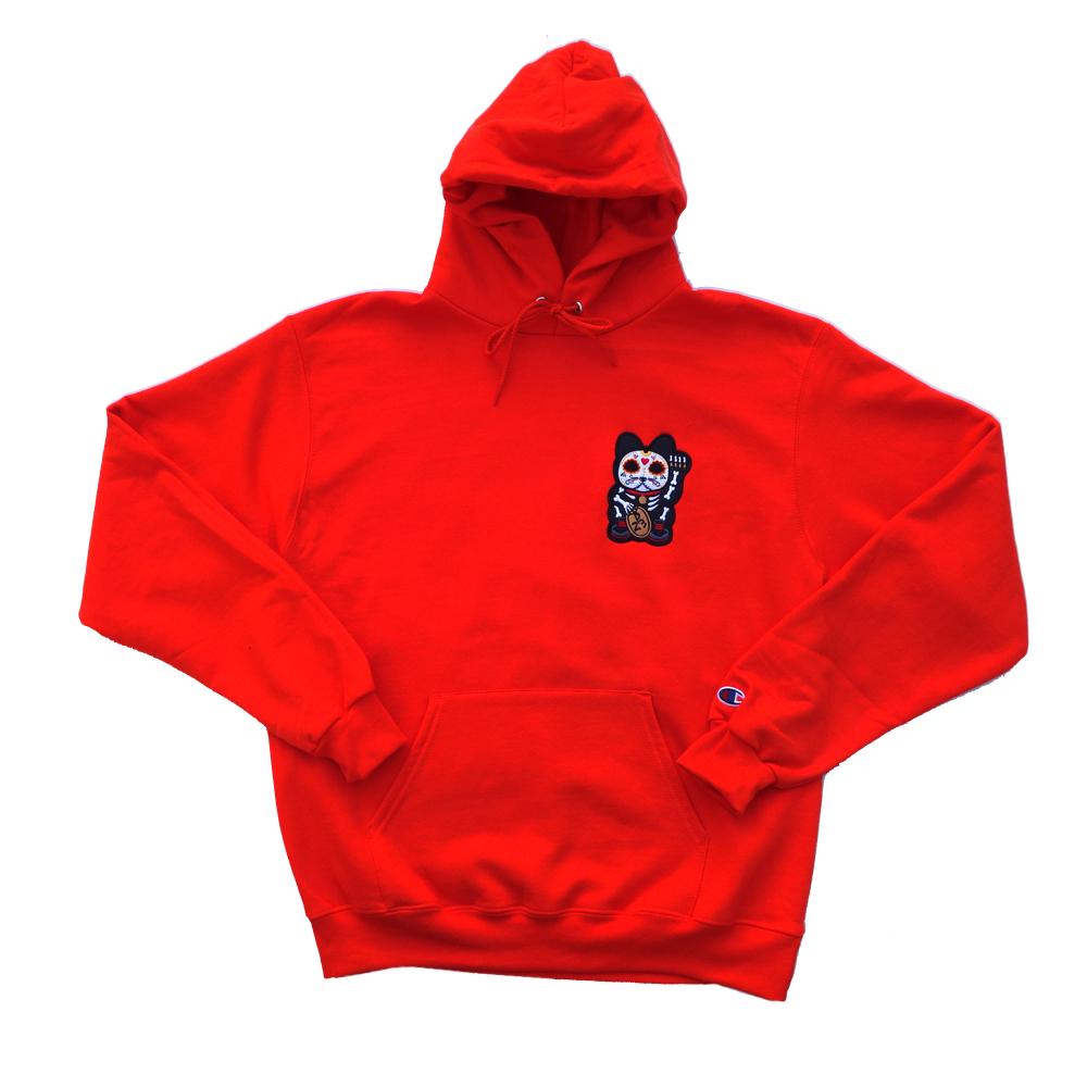 Parlor 23 X Champion Embroidered "Skeleton Get that Money" Hoodie