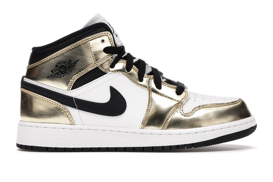 Jordan 1 Mid "Metallic Gold Black White" 2020